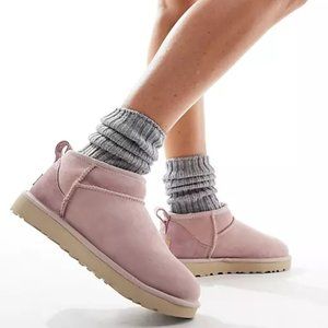 🎁 UGG Womens Classic Ultra Mini Ankle Boot 10